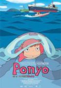 Cartel de Ponyo en el acantilado